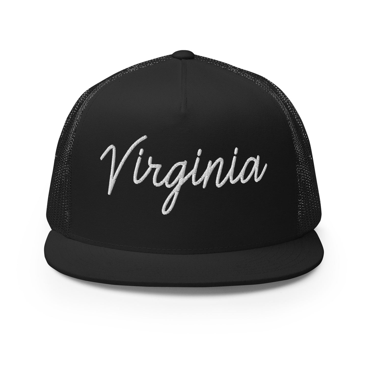 Virginia Retro Script High 5 Panel A-Frame Snapback Trucker Hat