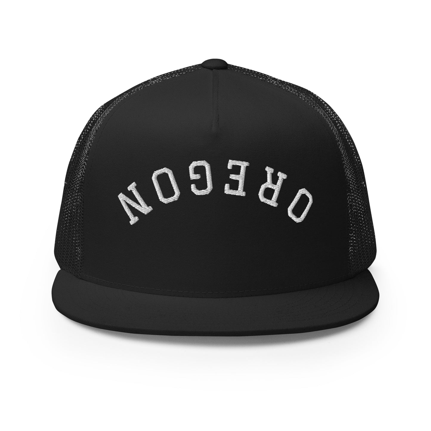 Oregon Upside Down Arch High 5 Panel A-Frame Snapback Trucker Hat