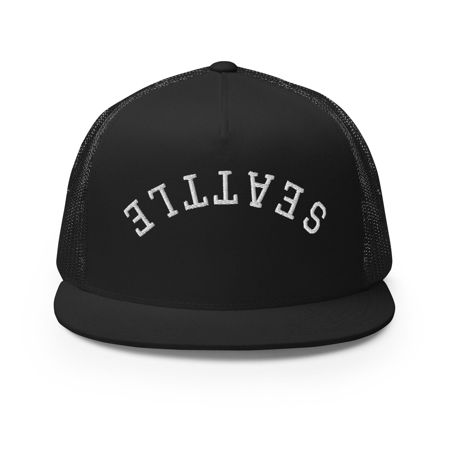 Seattle Upside Down Arch High 5 Panel A-Frame Snapback Trucker Hat