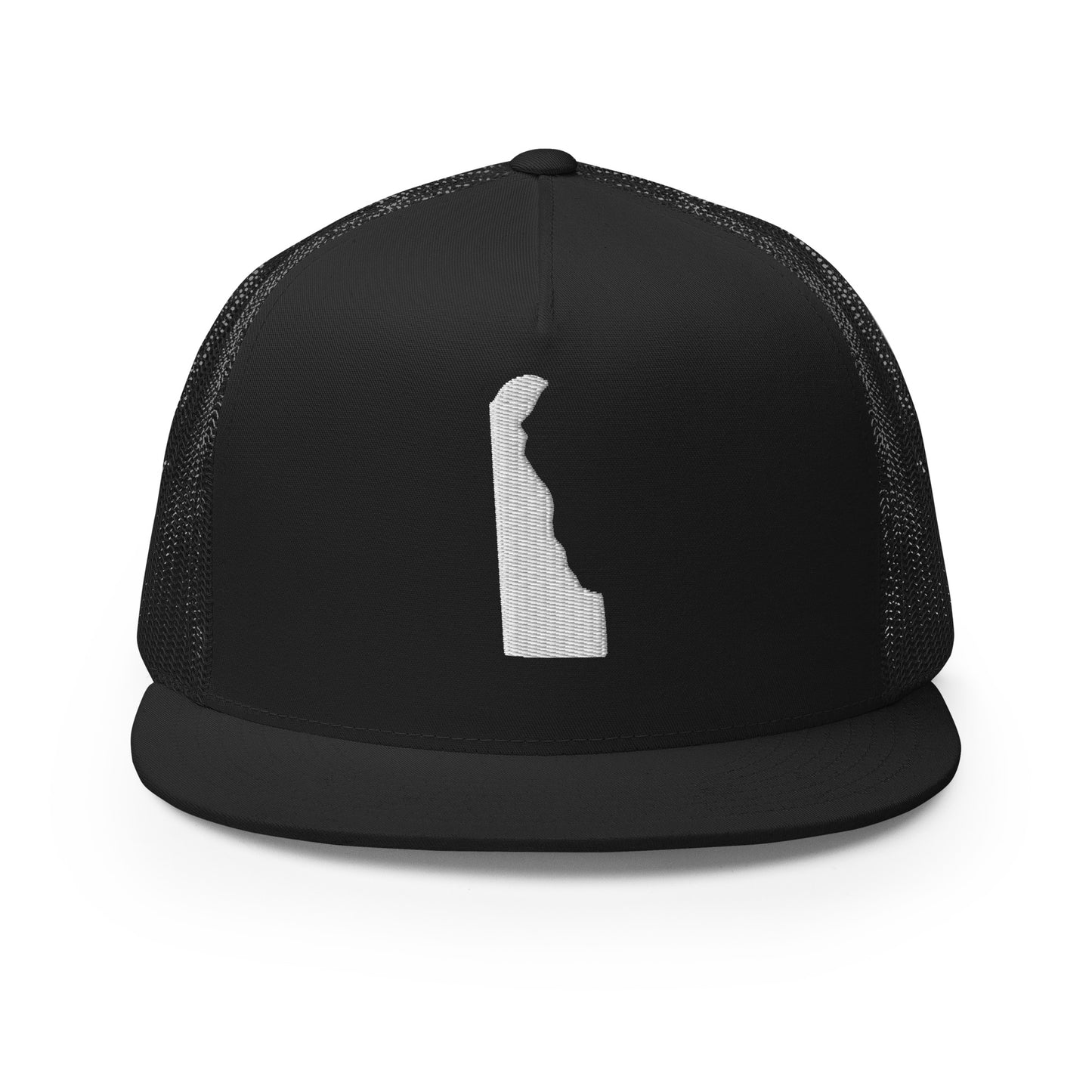 Delaware State Silhouette High 5 Panel A-Frame Snapback Trucker Hat