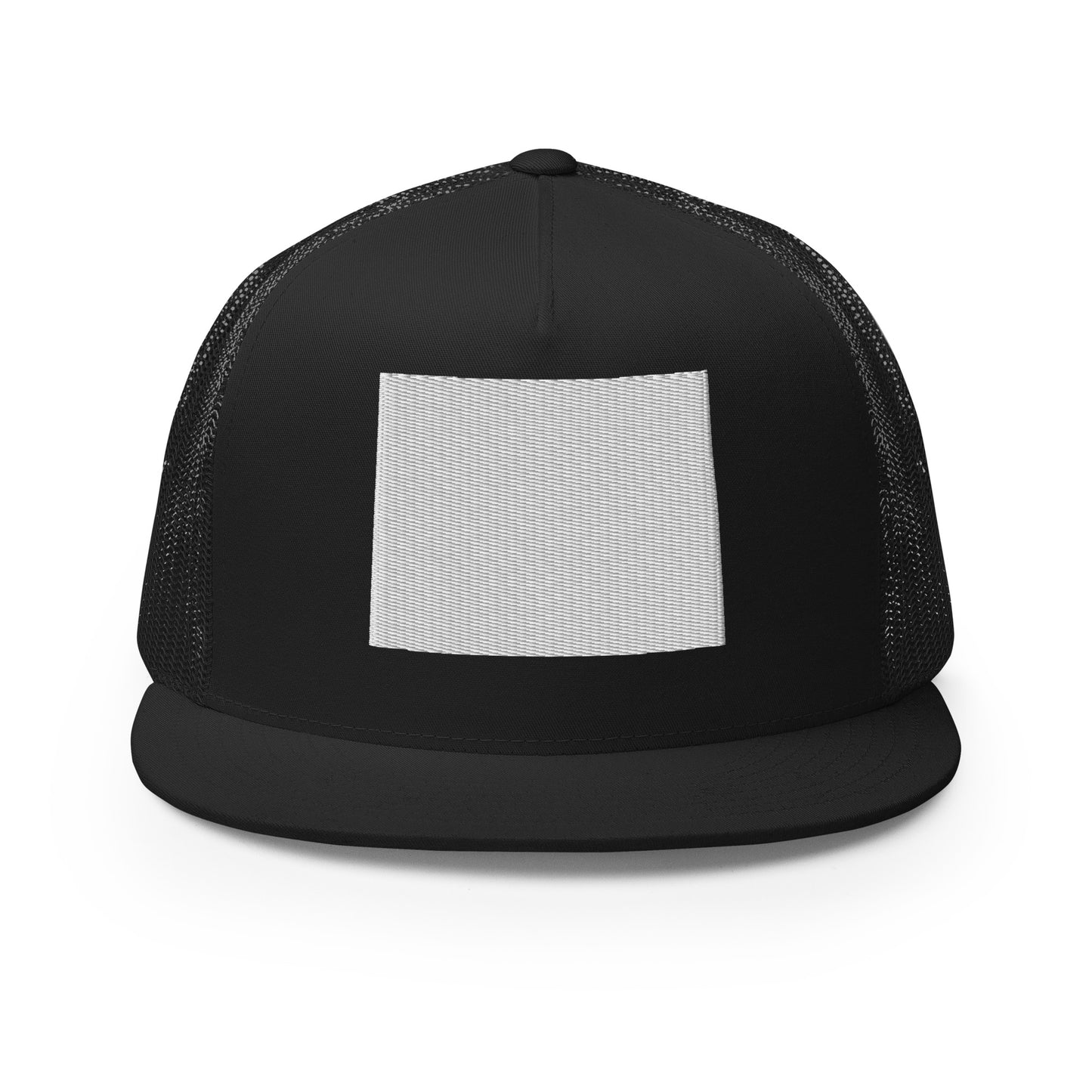 Wyoming State Silhouette High 5 Panel A-Frame Snapback Trucker Hat
