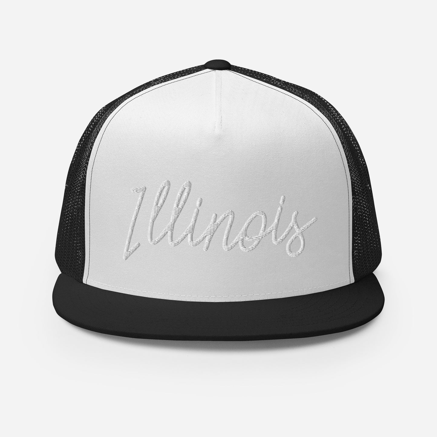 Illinois Retro Script High 5 Panel A-Frame Snapback Trucker Hat