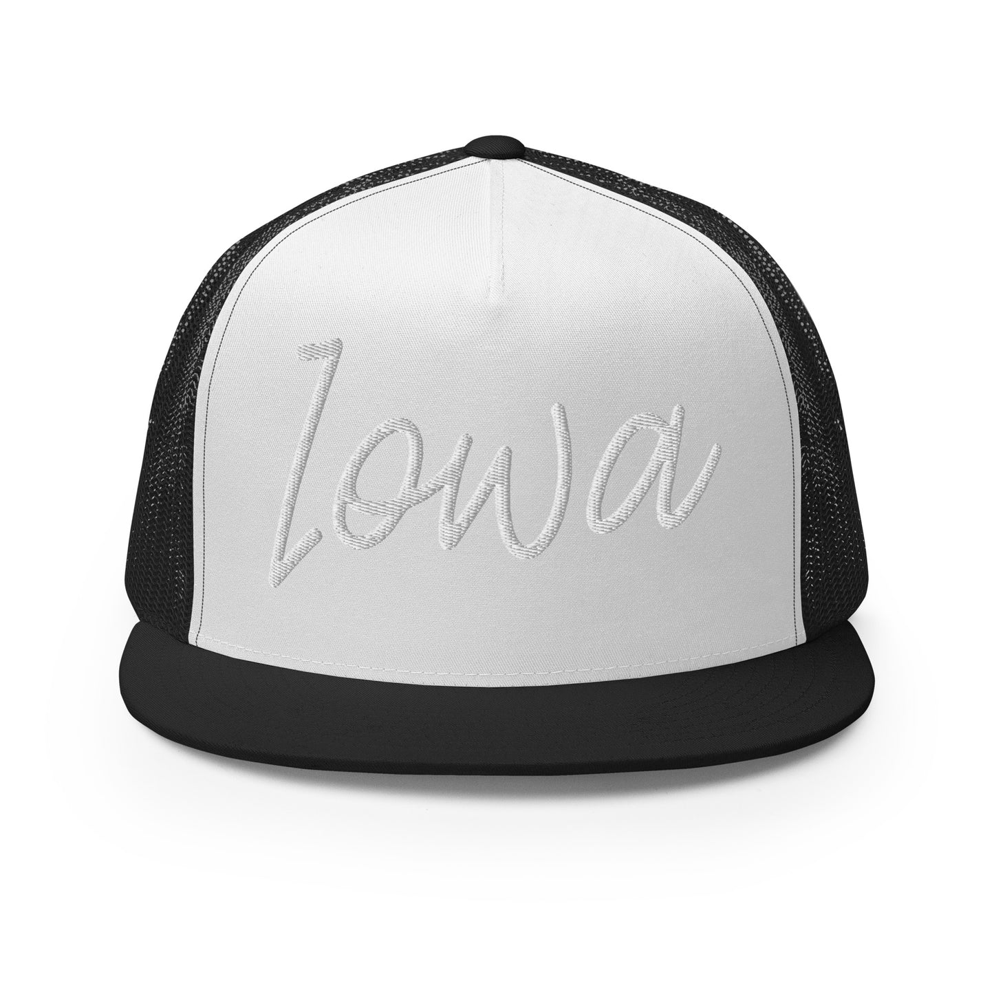Iowa Retro Script High 5 Panel A-Frame Snapback Trucker Hat