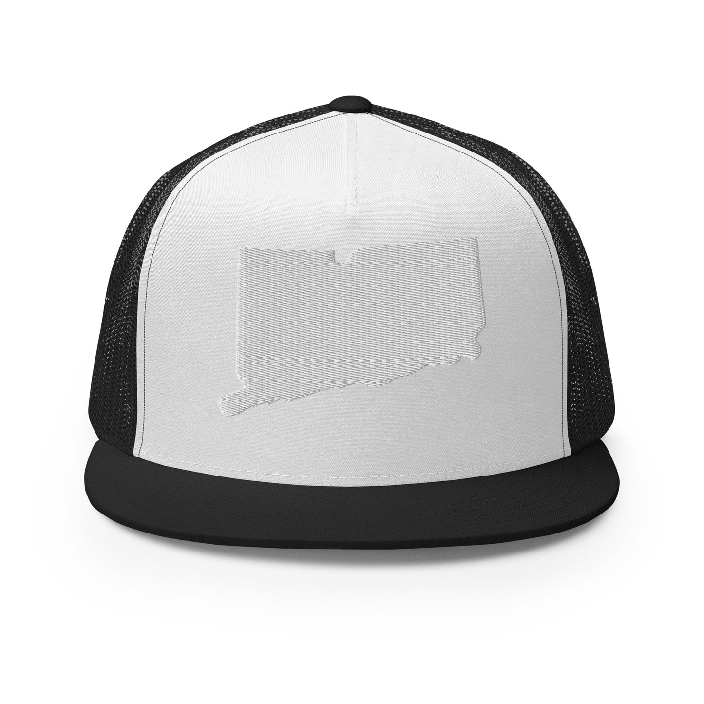 Connecticut State Silhouette High 5 Panel A-Frame Snapback Trucker Hat