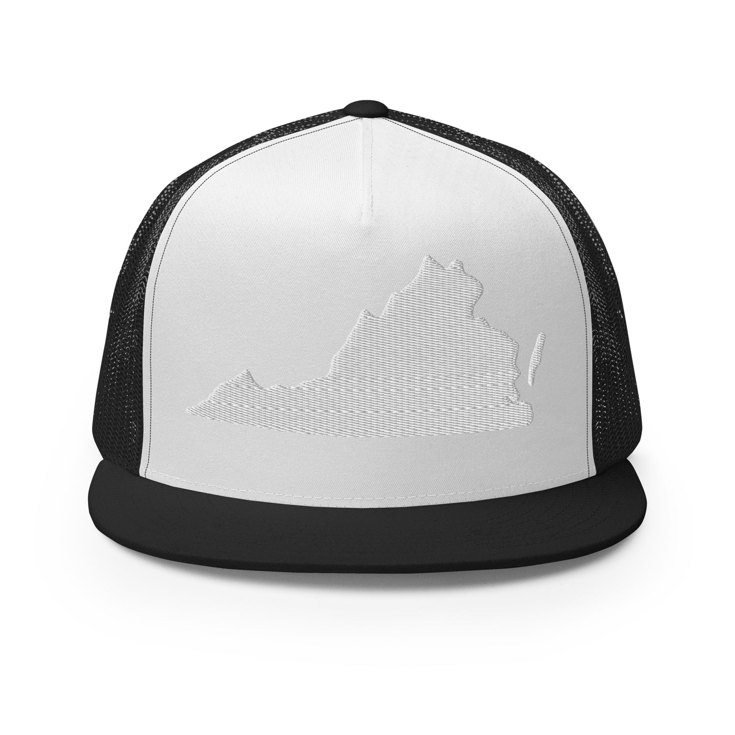 Virginia State Silhouette High 5 Panel A-Frame Snapback Trucker Hat