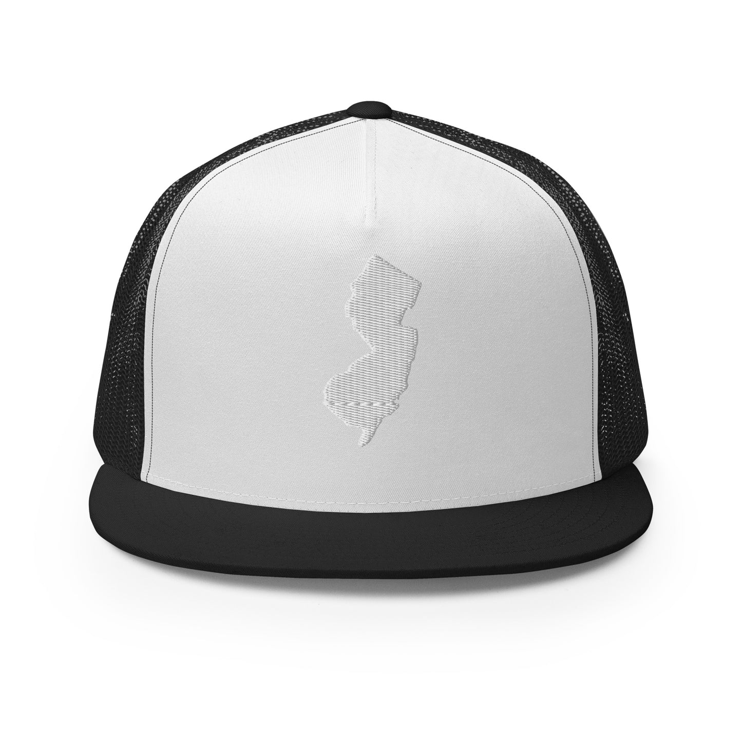 New Jersey State Silhouette High 5 Panel A-Frame Snapback Trucker Hat