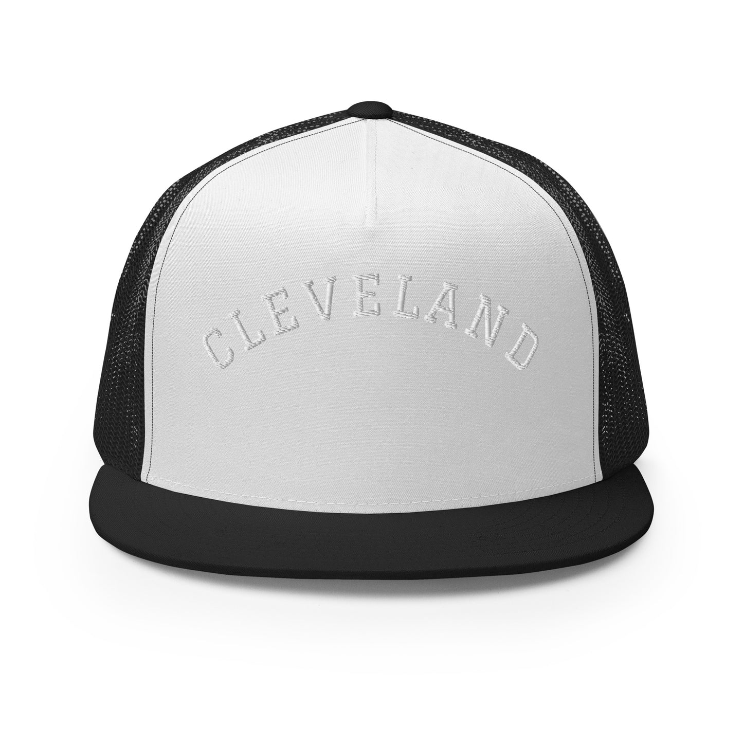 Cleveland Arch High 5 Panel A-Frame Snapback Trucker Hat