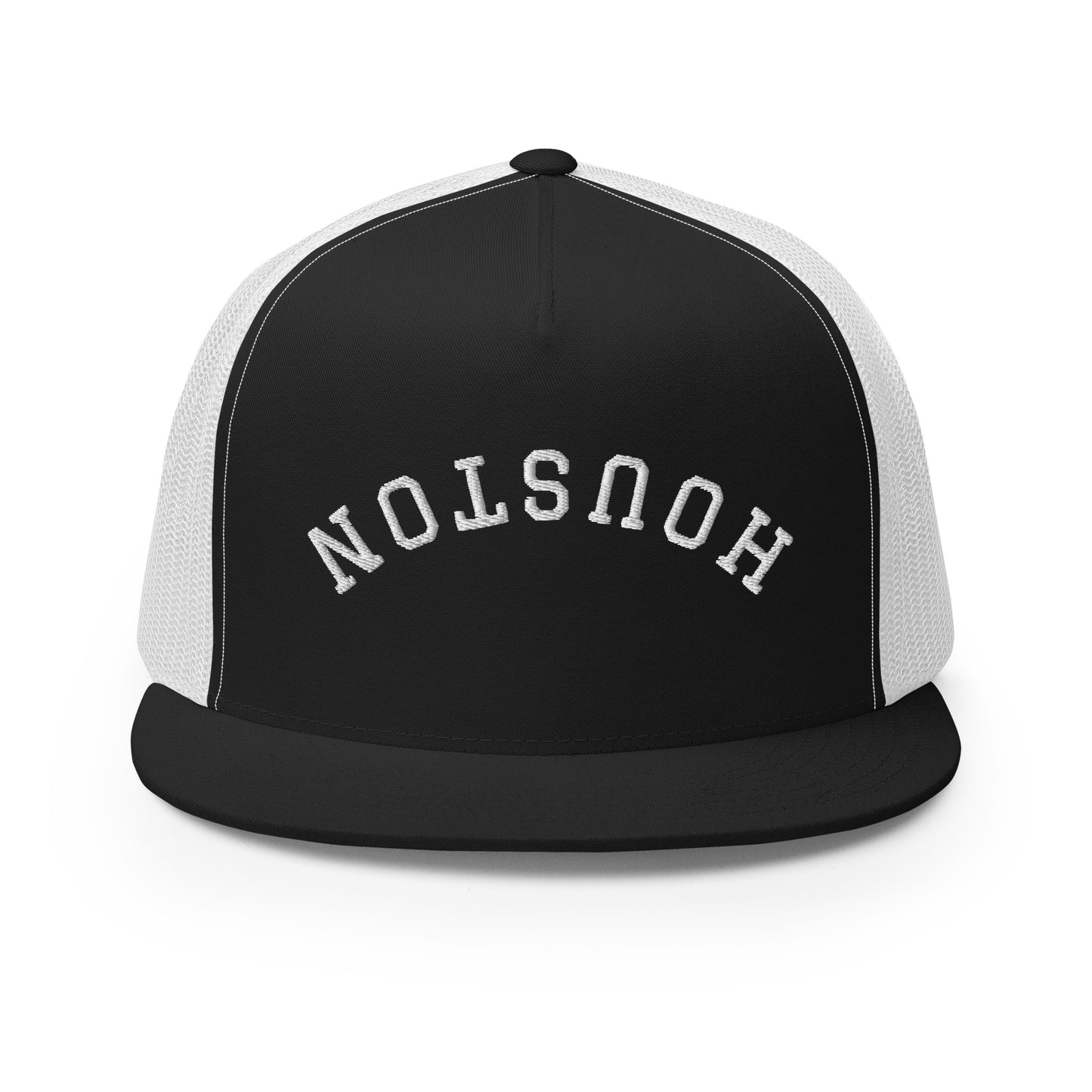 Houston Upside Down Arch High 5 Panel A-Frame Snapback Trucker Hat