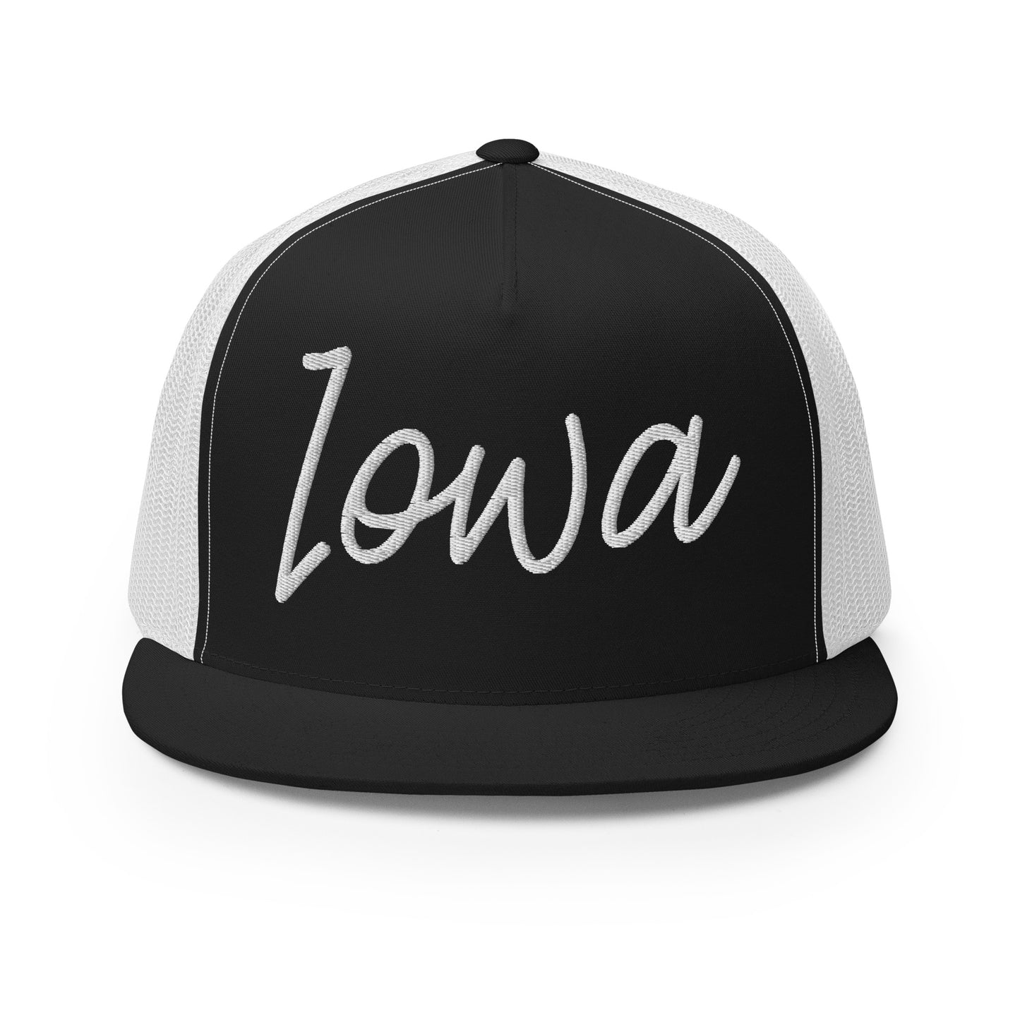 Iowa Retro Script High 5 Panel A-Frame Snapback Trucker Hat