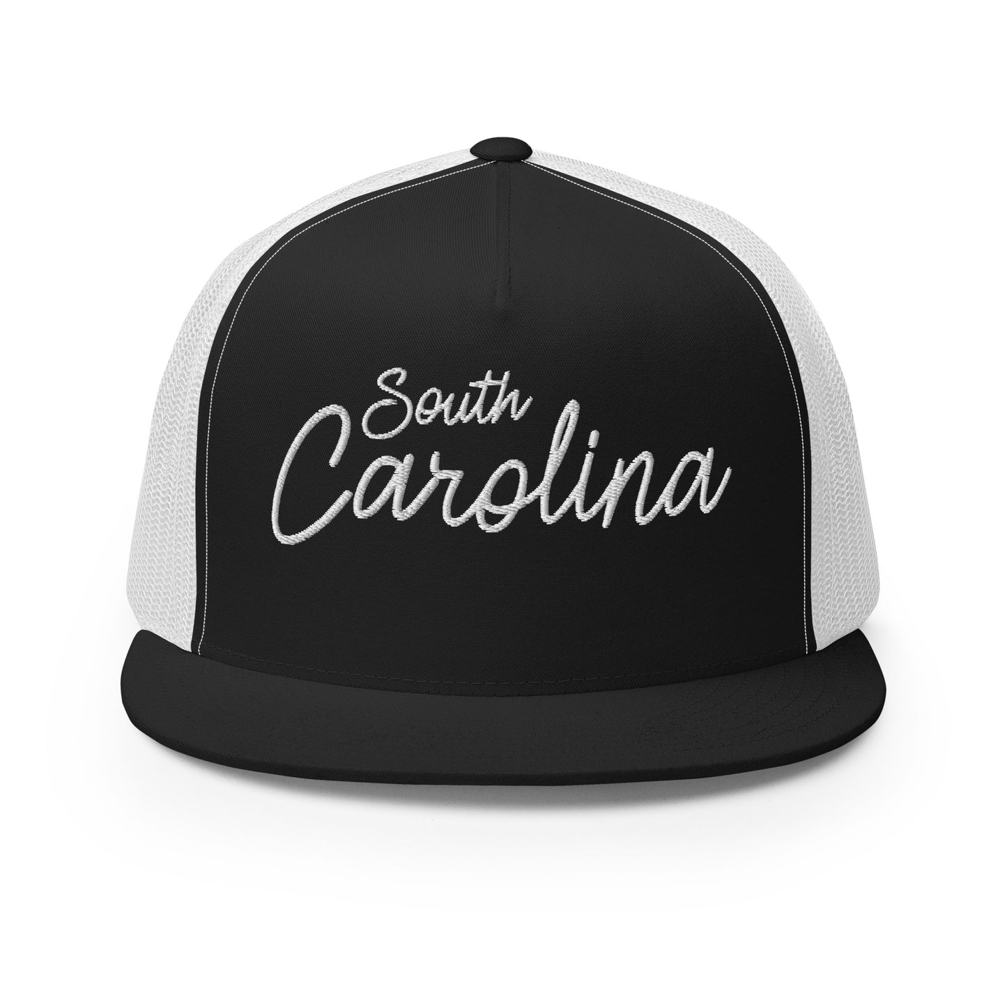 South Carolina Retro Script High 5 Panel A-Frame Snapback Trucker Hat