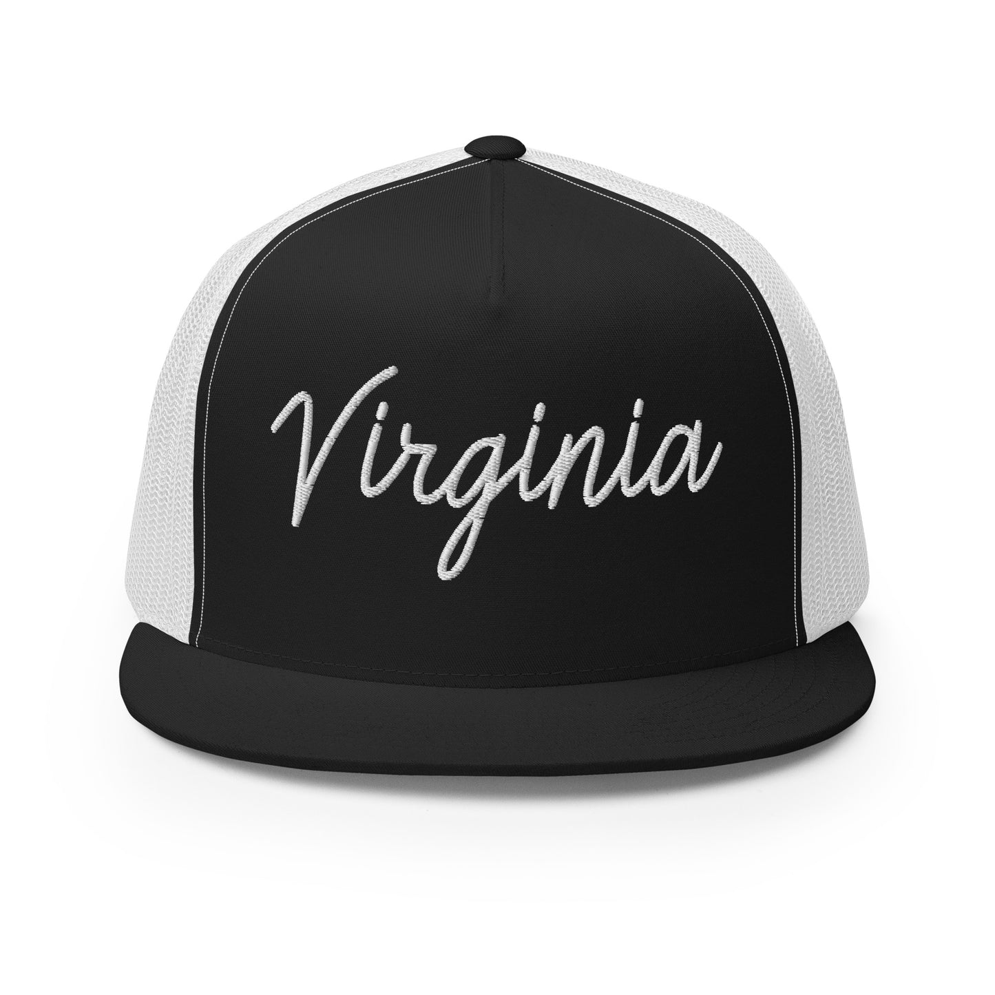 Virginia Retro Script High 5 Panel A-Frame Snapback Trucker Hat