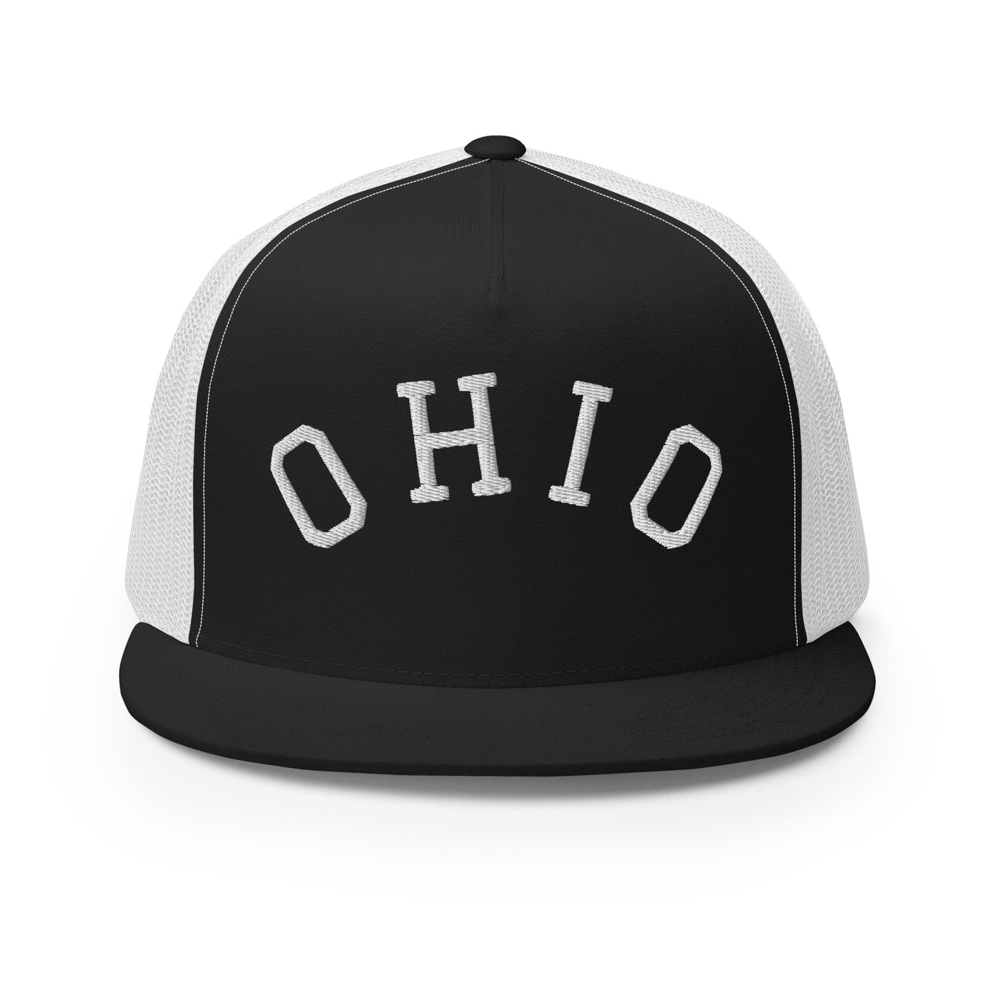 Ohio Arch High 5 Panel A-Frame Snapback Trucker Hat