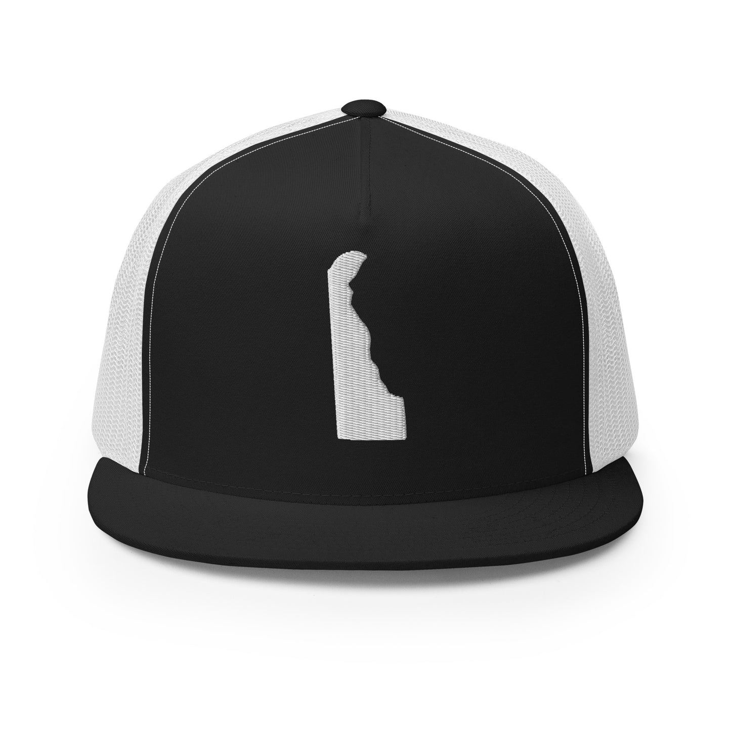 Delaware State Silhouette High 5 Panel A-Frame Snapback Trucker Hat