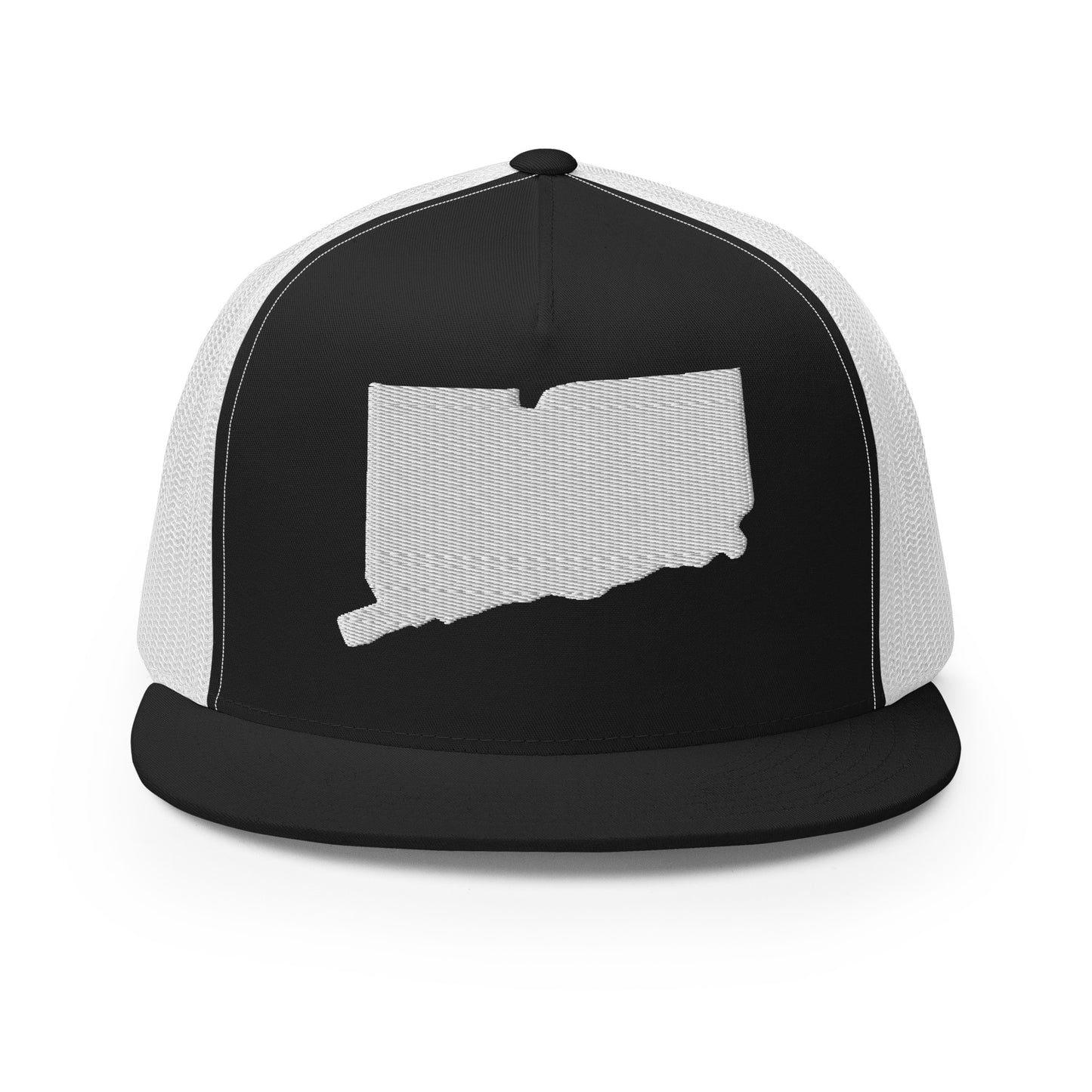 Connecticut State Silhouette High 5 Panel A-Frame Snapback Trucker Hat