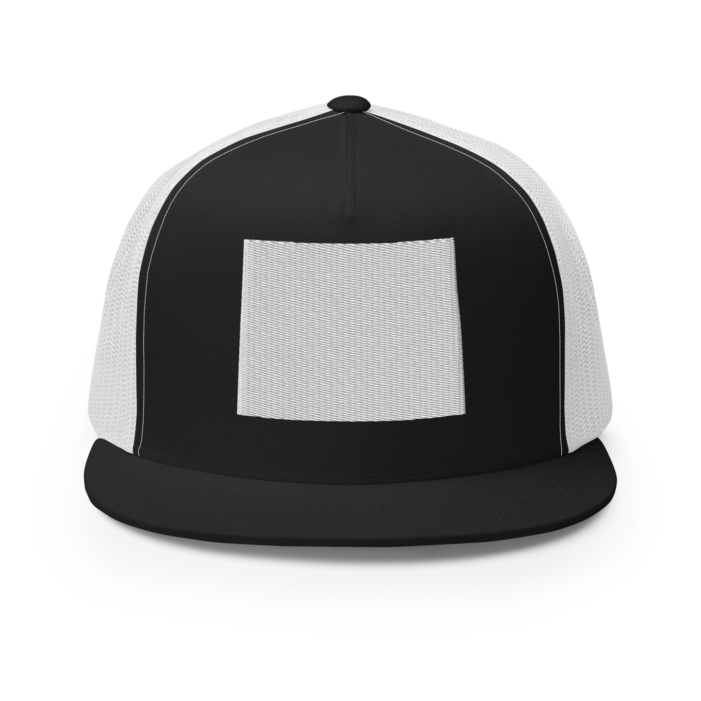 Wyoming State Silhouette High 5 Panel A-Frame Snapback Trucker Hat
