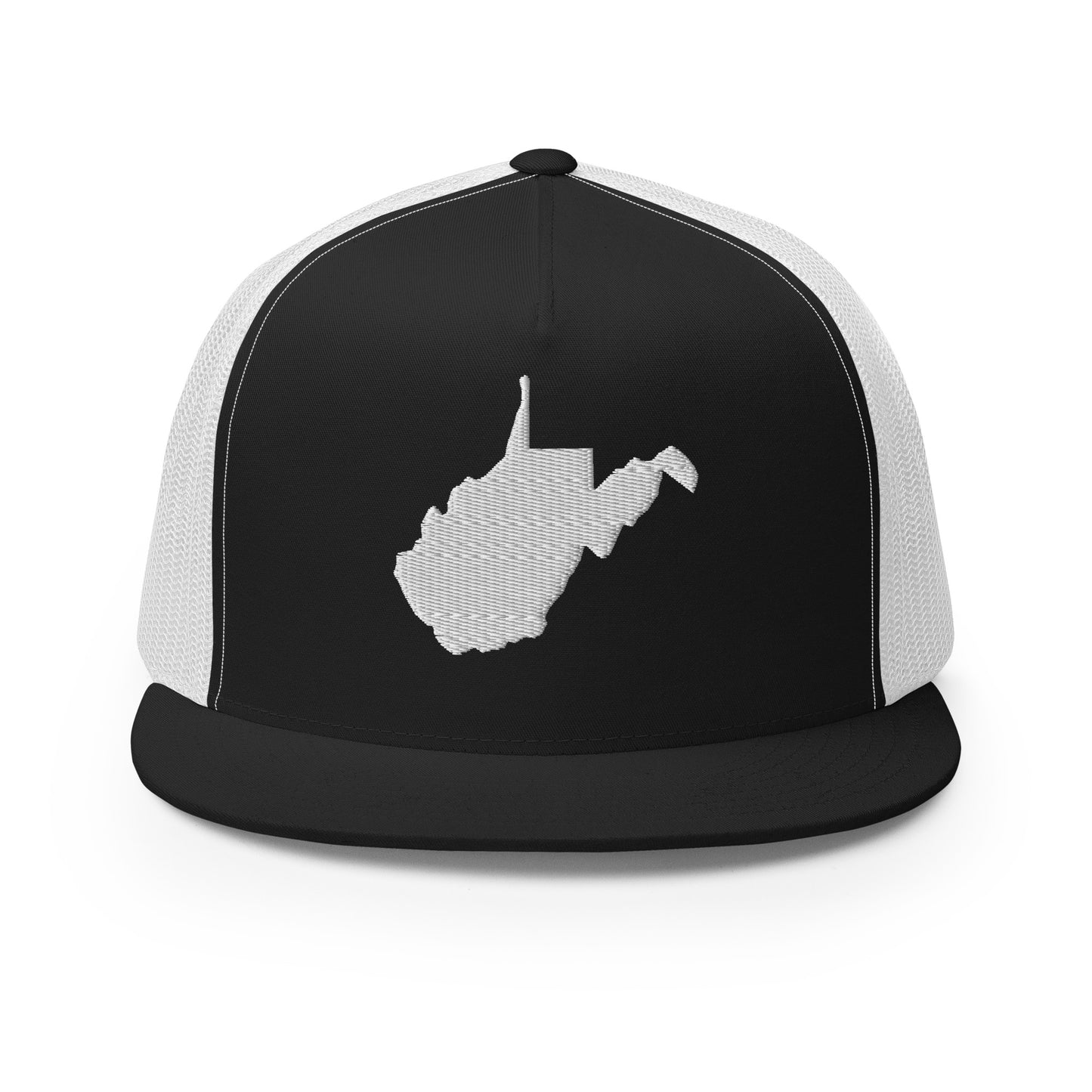 West Virginia State Silhouette High 5 Panel A-Frame Snapback Trucker Hat