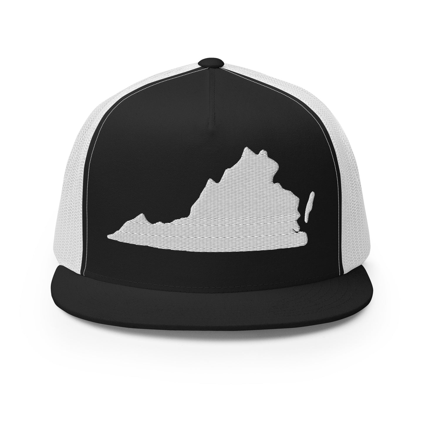 Virginia State Silhouette High 5 Panel A-Frame Snapback Trucker Hat