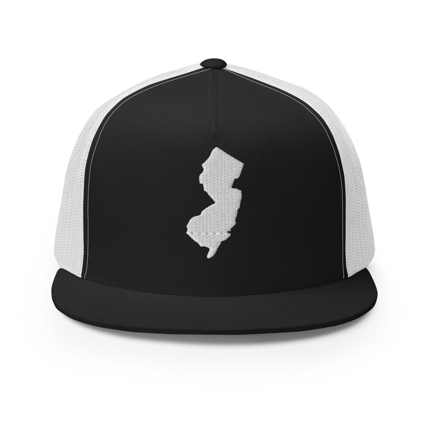 New Jersey State Silhouette High 5 Panel A-Frame Snapback Trucker Hat