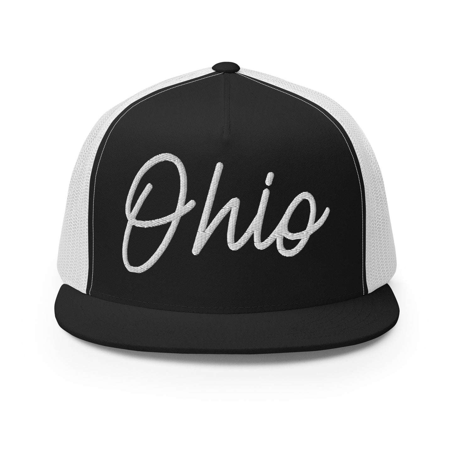 Ohio Retro Script High 5 Panel A-Frame Snapback Trucker Hat