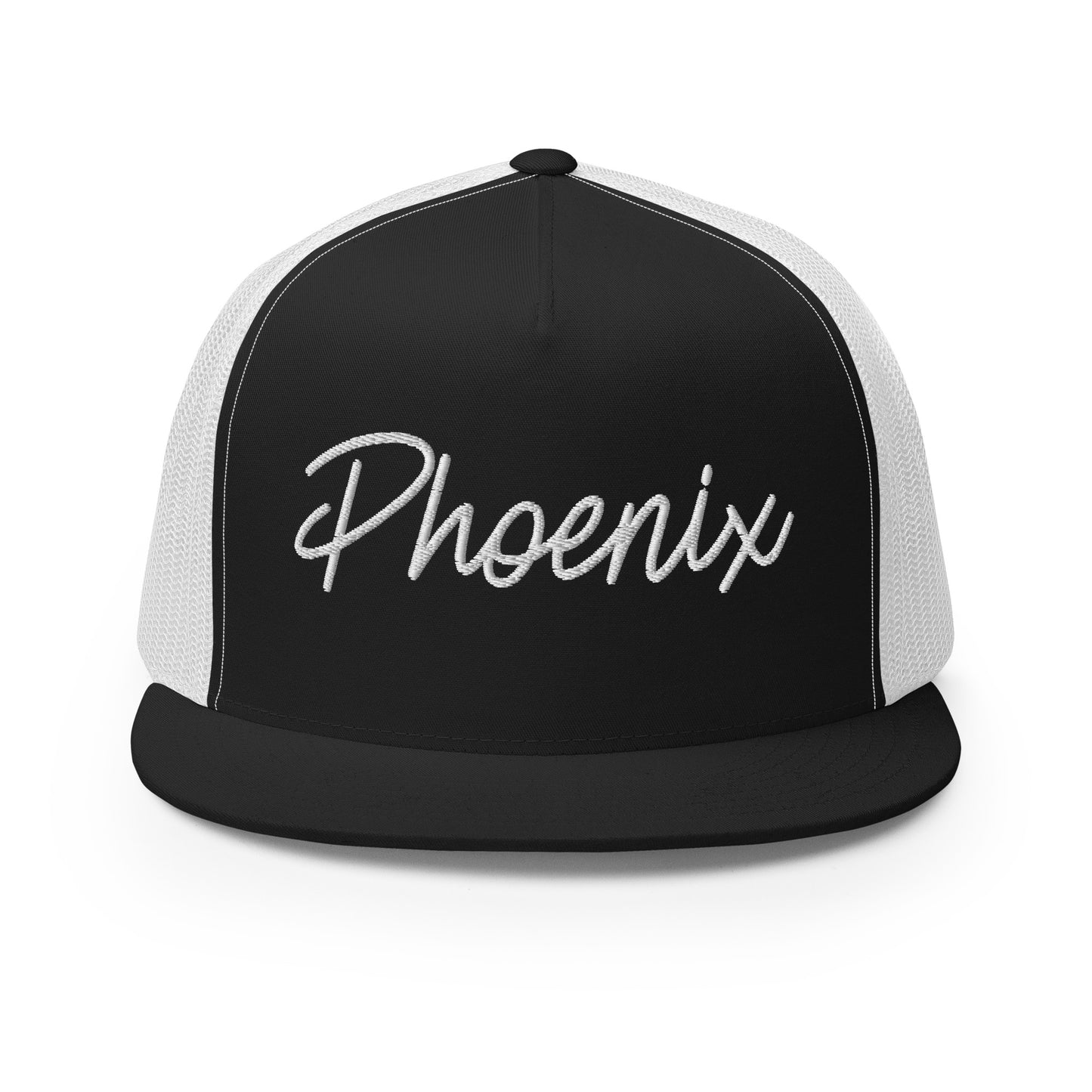 Phoenix Retro Script High 5 Panel A-Frame Snapback Trucker Hat