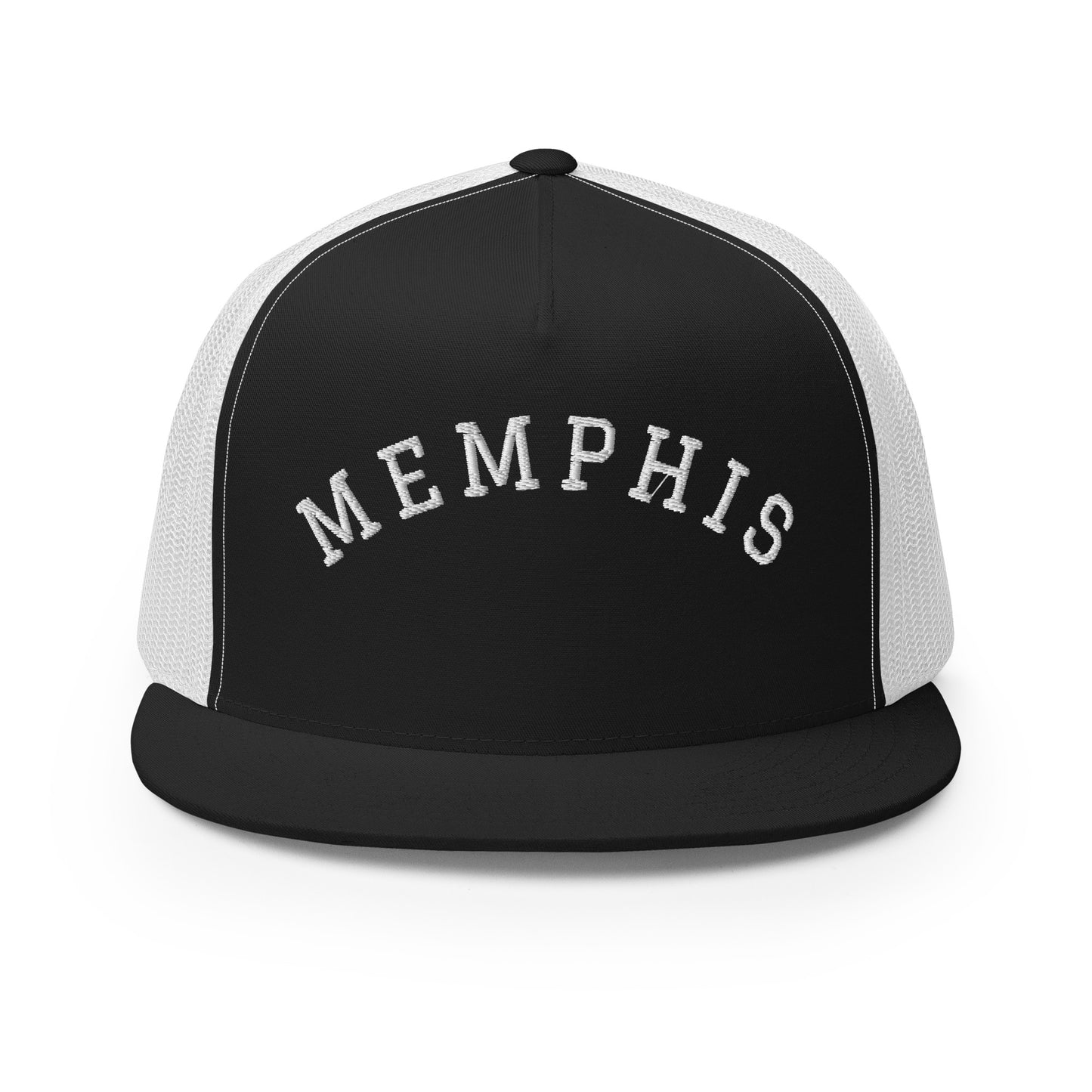 Memphis Arch High 5 Panel A-Frame Snapback Trucker Hat