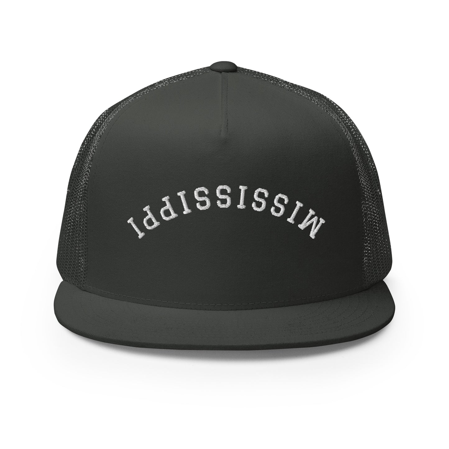 Mississippi Upside Down Arch High 5 Panel A-Frame Snapback Trucker Hat