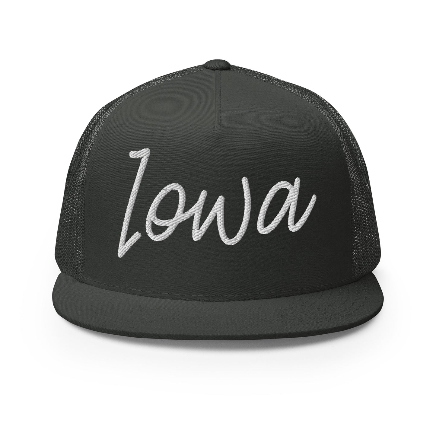 Iowa Retro Script High 5 Panel A-Frame Snapback Trucker Hat