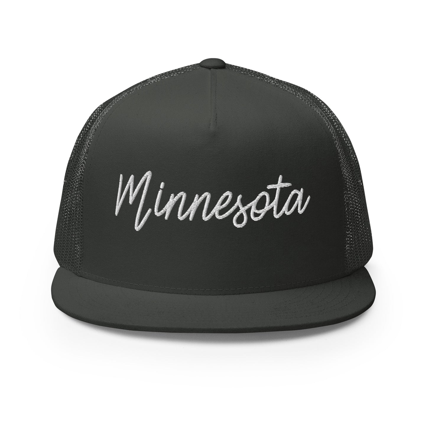 Minnesota Retro Script High 5 Panel A-Frame Snapback Trucker Hat