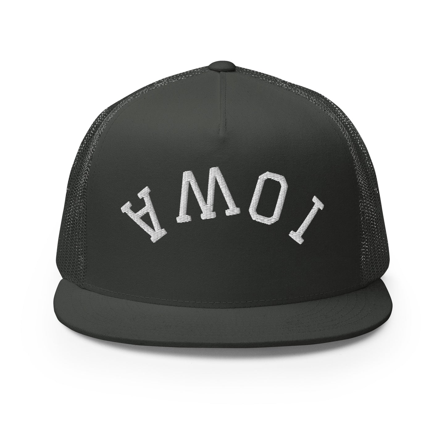 Iowa Upside Down Arch High 5 Panel A-Frame Snapback Trucker Hat