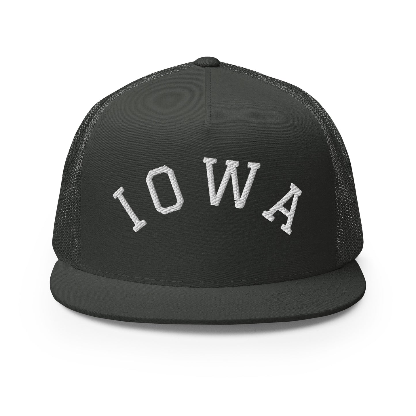 Iowa Arch High 5 Panel A-Frame Snapback Trucker Hat