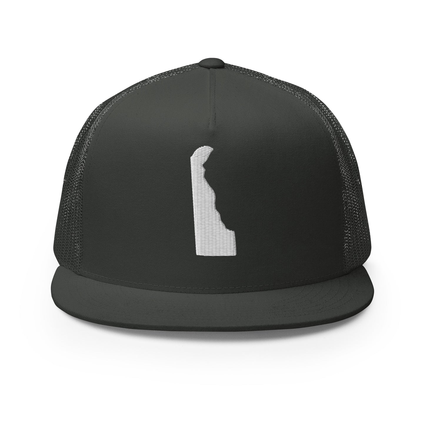 Delaware State Silhouette High 5 Panel A-Frame Snapback Trucker Hat