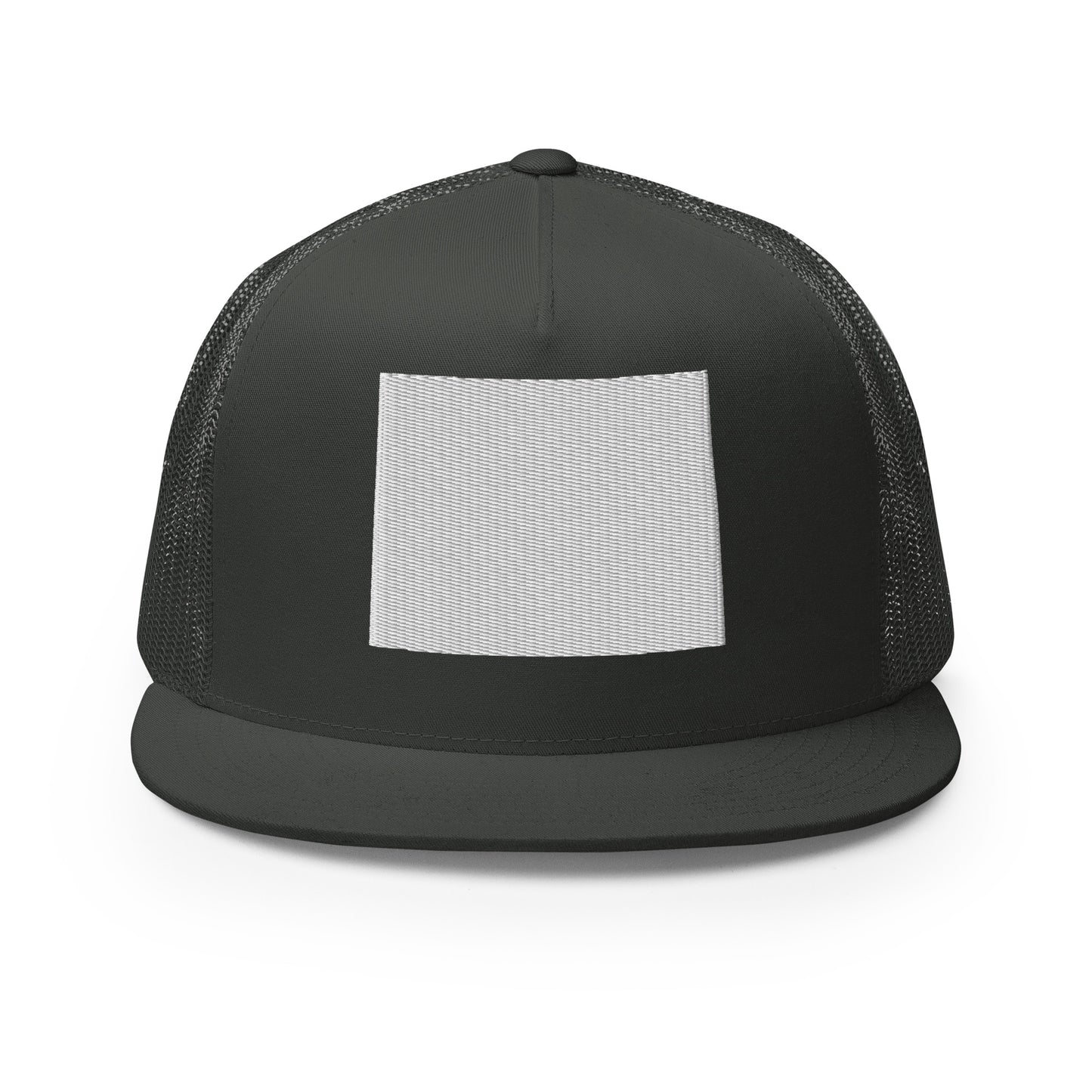 Wyoming State Silhouette High 5 Panel A-Frame Snapback Trucker Hat