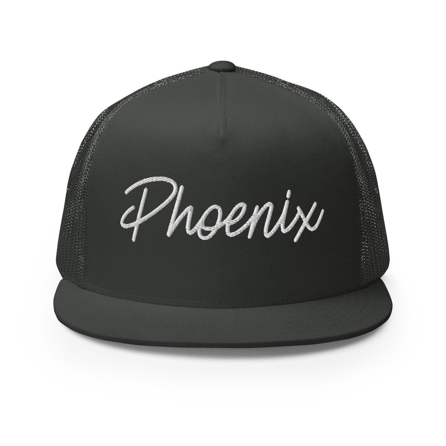 Phoenix Retro Script High 5 Panel A-Frame Snapback Trucker Hat