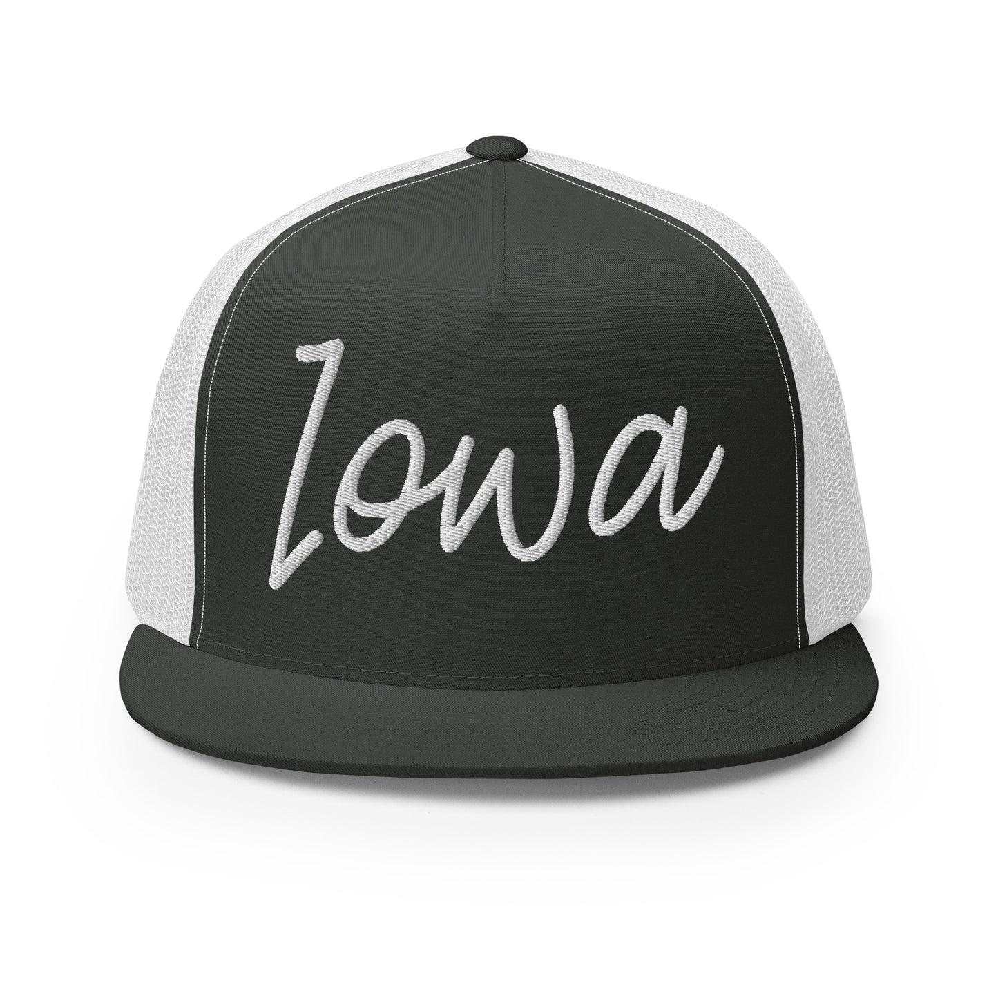 Iowa Retro Script High 5 Panel A-Frame Snapback Trucker Hat