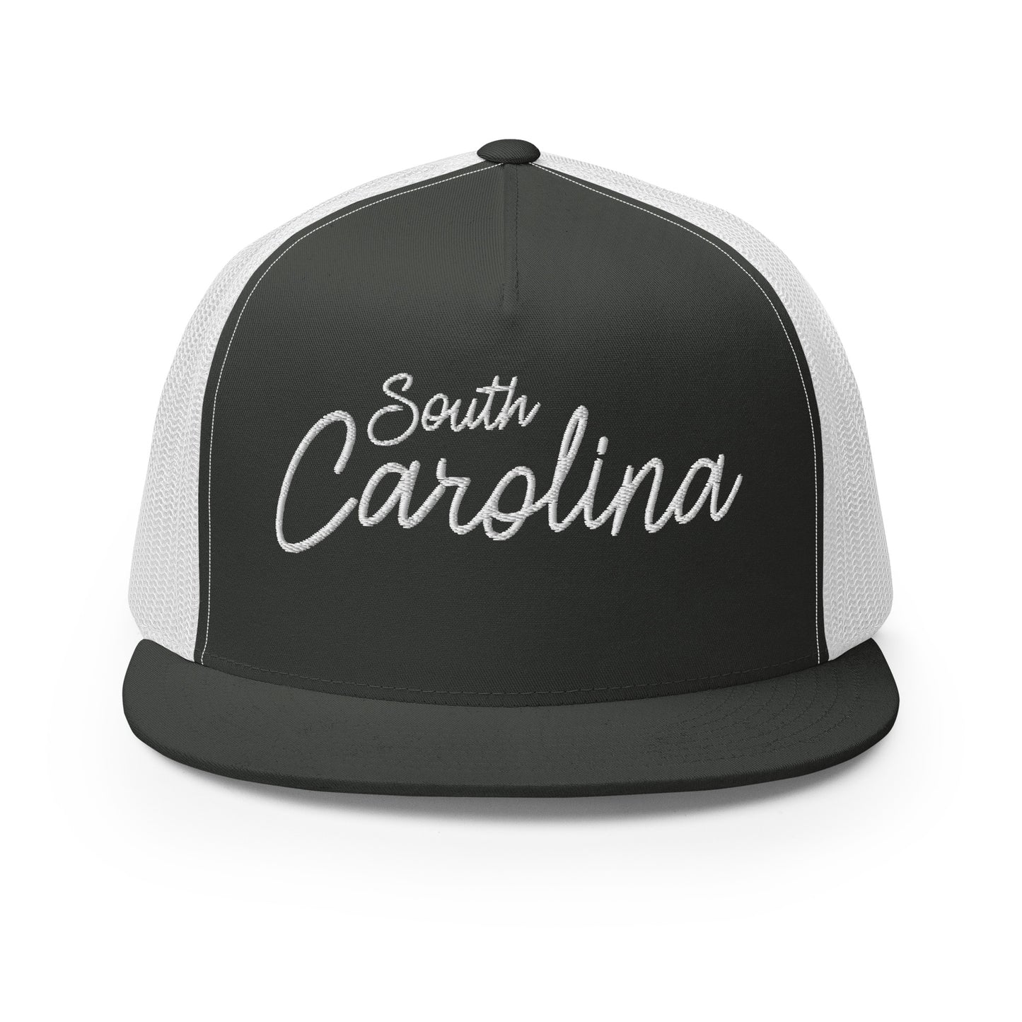 South Carolina Retro Script High 5 Panel A-Frame Snapback Trucker Hat