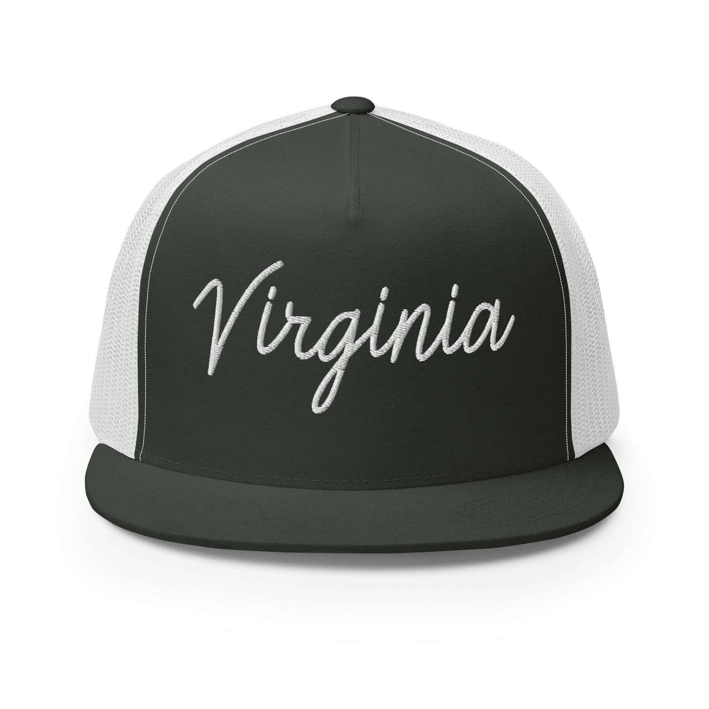 Virginia Retro Script High 5 Panel A-Frame Snapback Trucker Hat