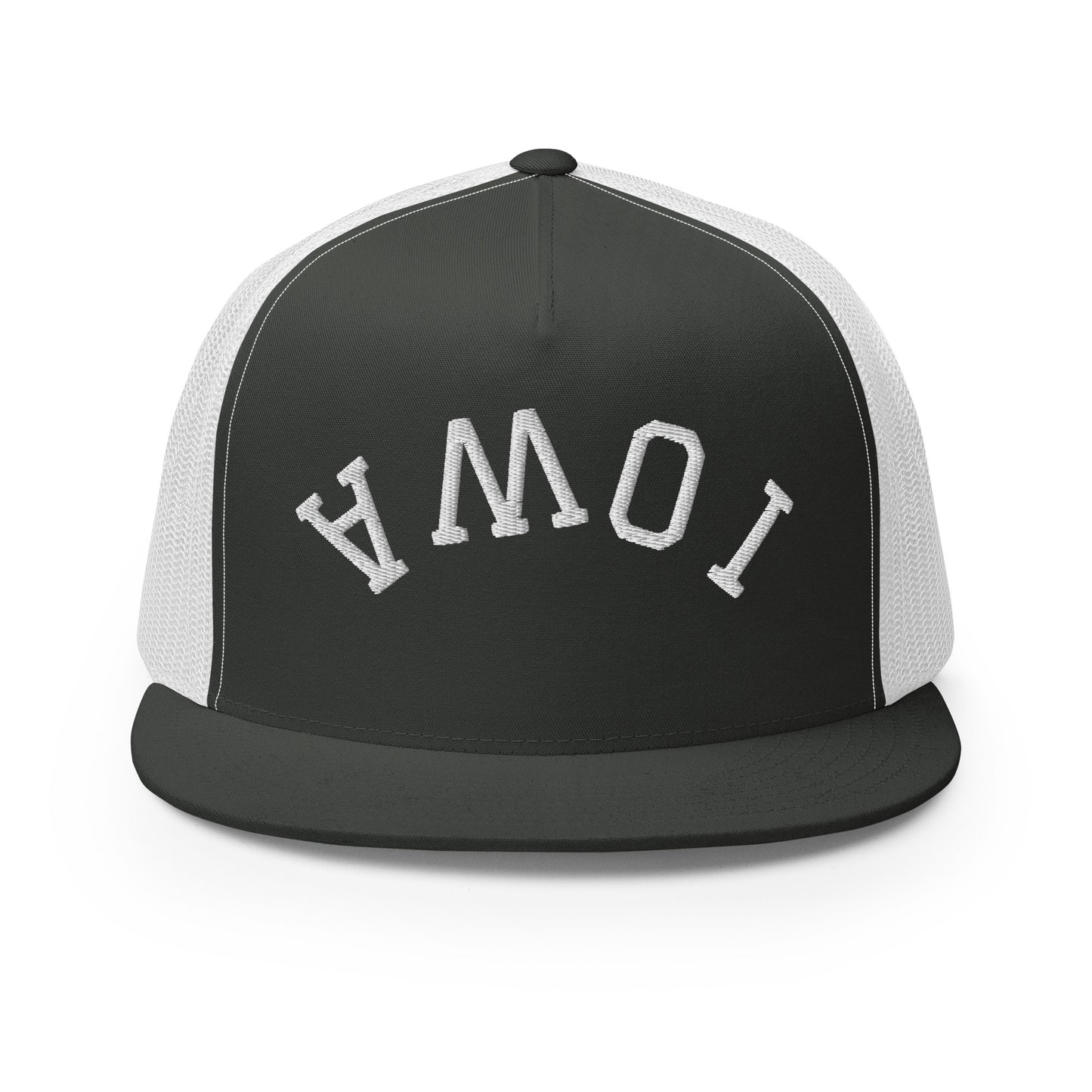 Iowa Upside Down Arch High 5 Panel A-Frame Snapback Trucker Hat
