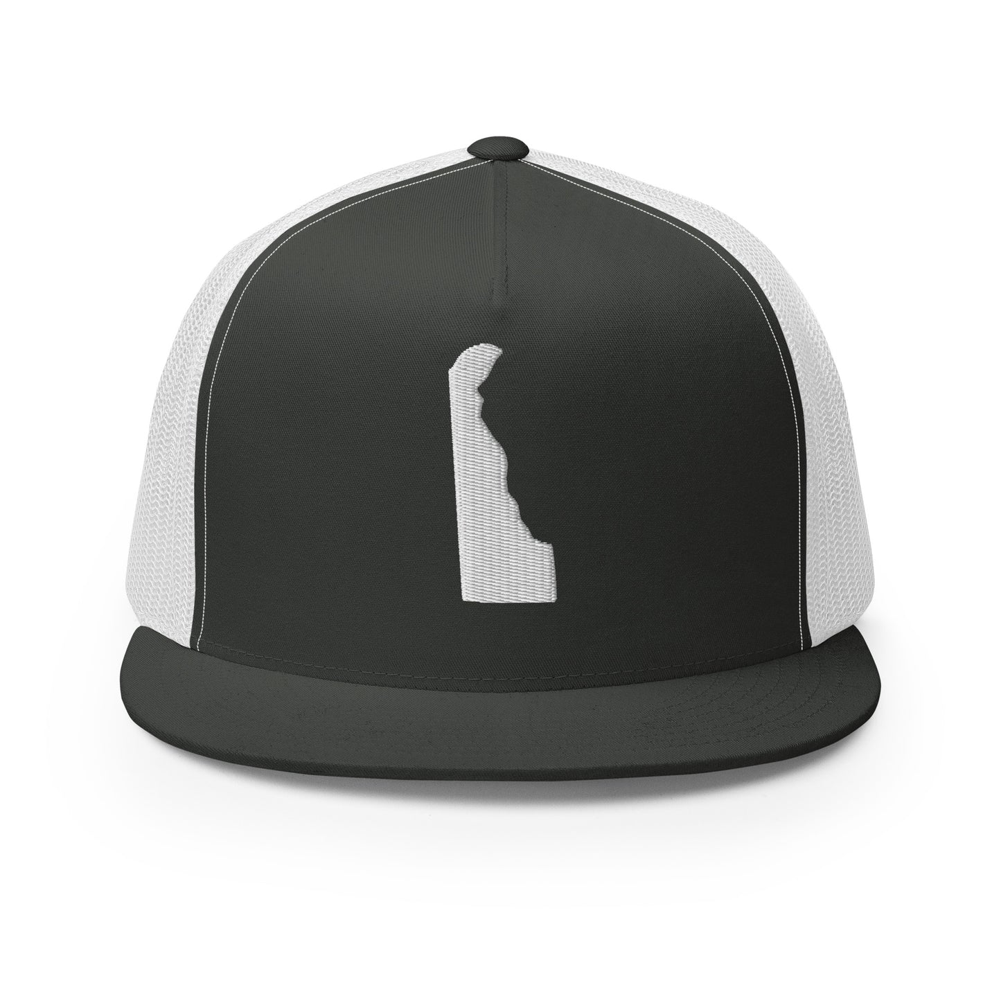 Delaware State Silhouette High 5 Panel A-Frame Snapback Trucker Hat