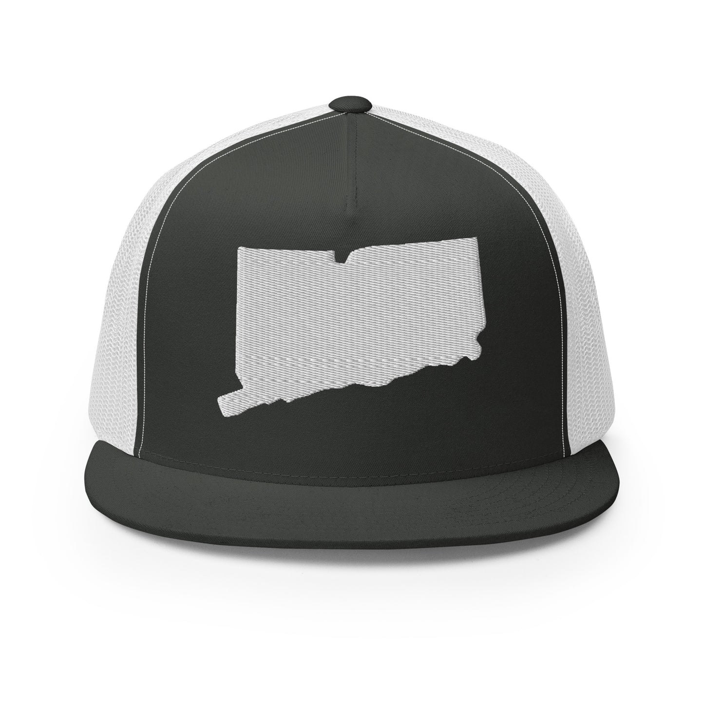 Connecticut State Silhouette High 5 Panel A-Frame Snapback Trucker Hat