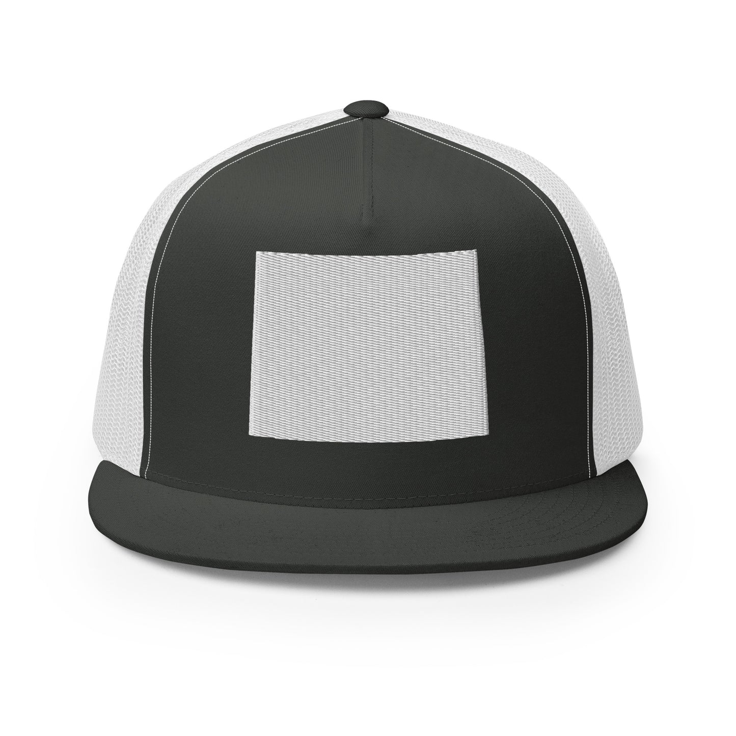 Wyoming State Silhouette High 5 Panel A-Frame Snapback Trucker Hat