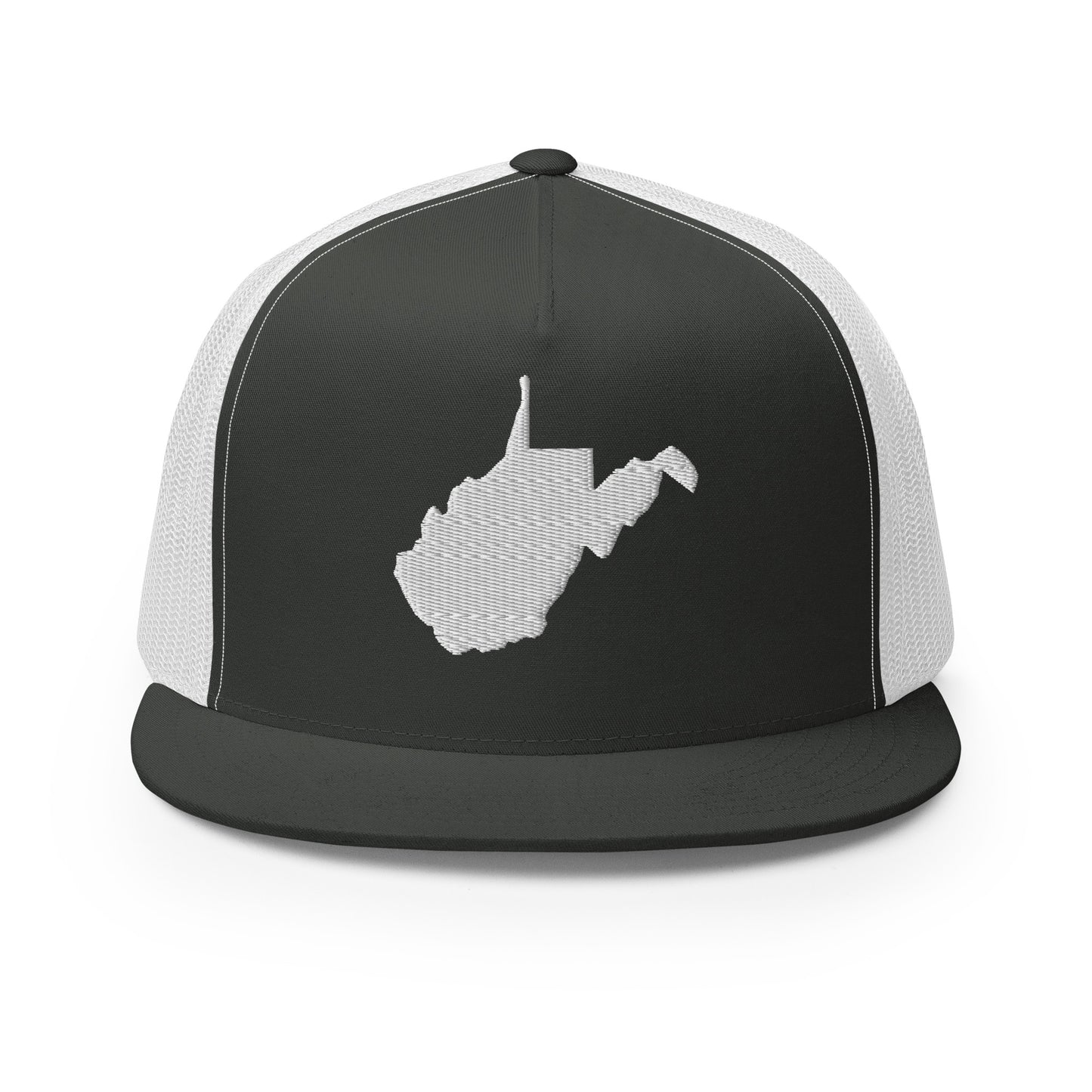 West Virginia State Silhouette High 5 Panel A-Frame Snapback Trucker Hat