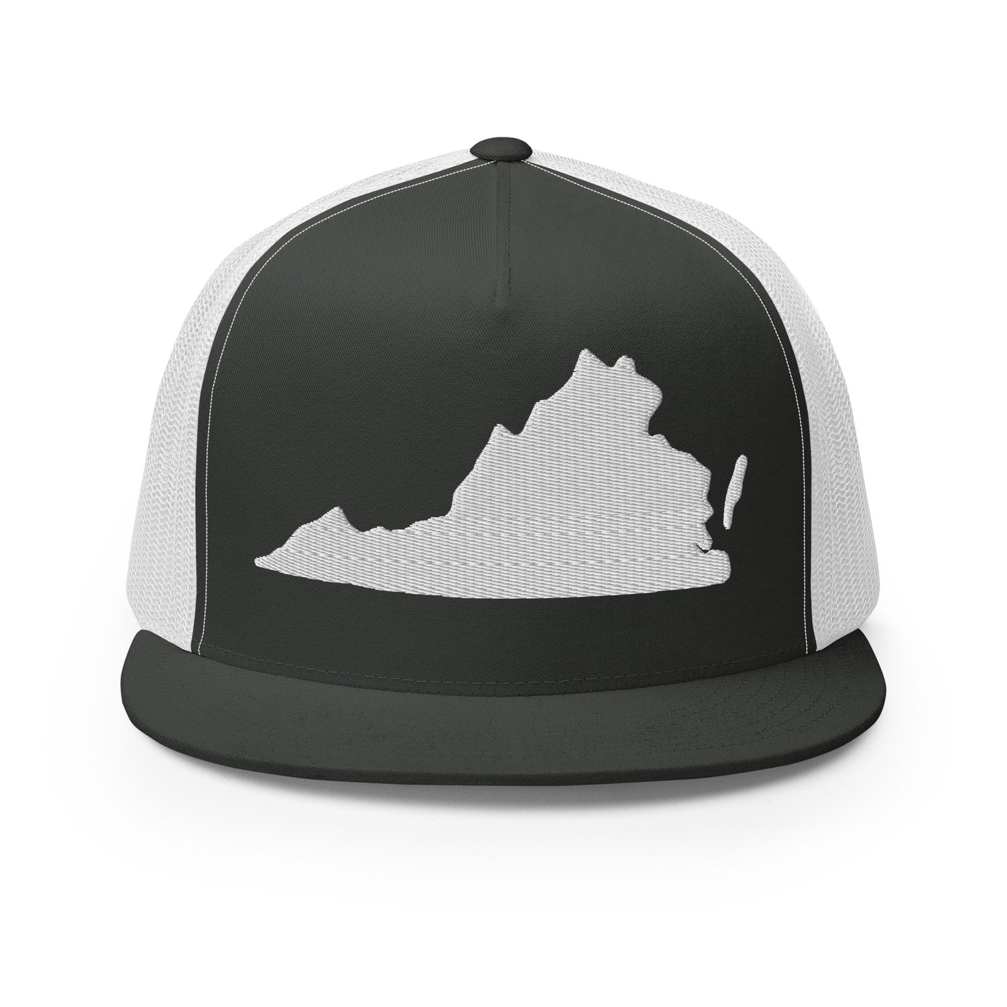 Virginia State Silhouette High 5 Panel A-Frame Snapback Trucker Hat