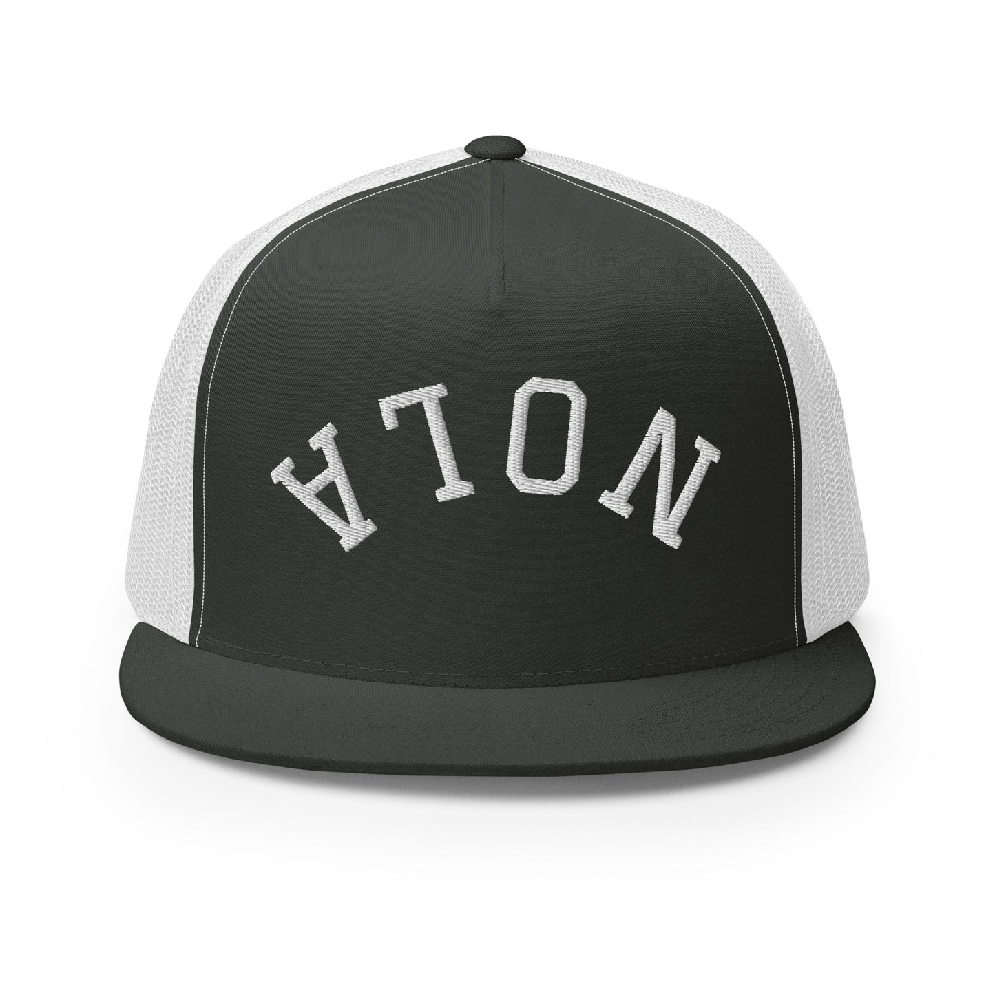 New Orleans Upside Down Arch High 5 Panel A-Frame Snapback Trucker Hat