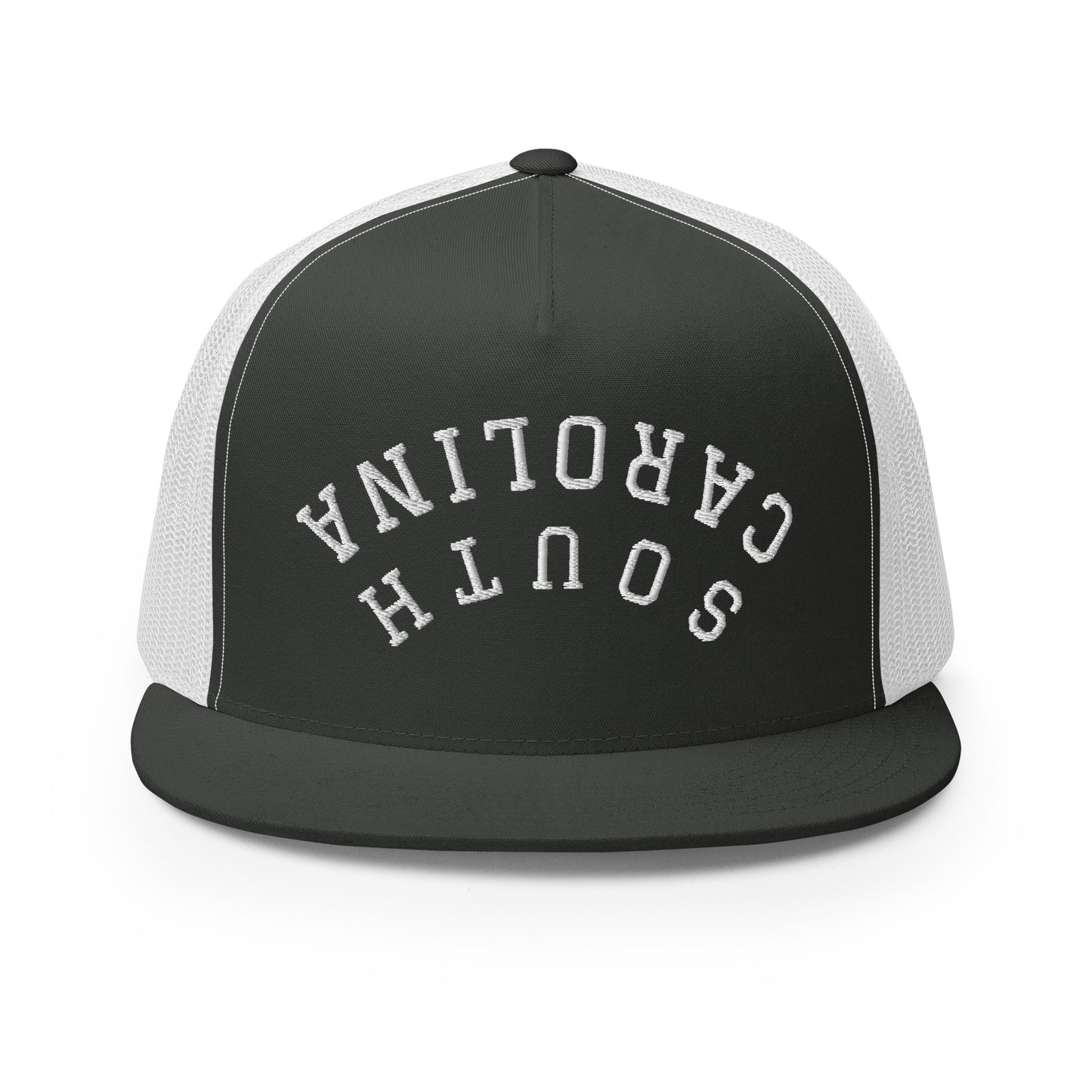 South Carolina Upside Down Arch High 5 Panel A-Frame Snapback Trucker Hat