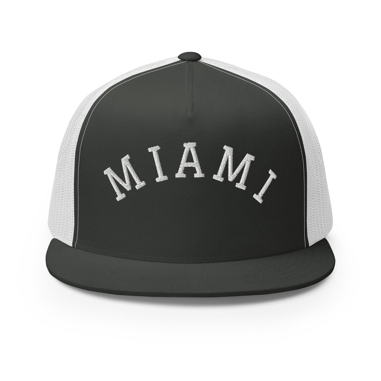 Miami Arch High 5 Panel A-Frame Snapback Trucker Hat