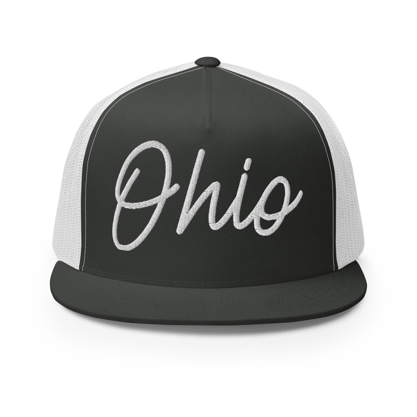 Ohio Retro Script High 5 Panel A-Frame Snapback Trucker Hat