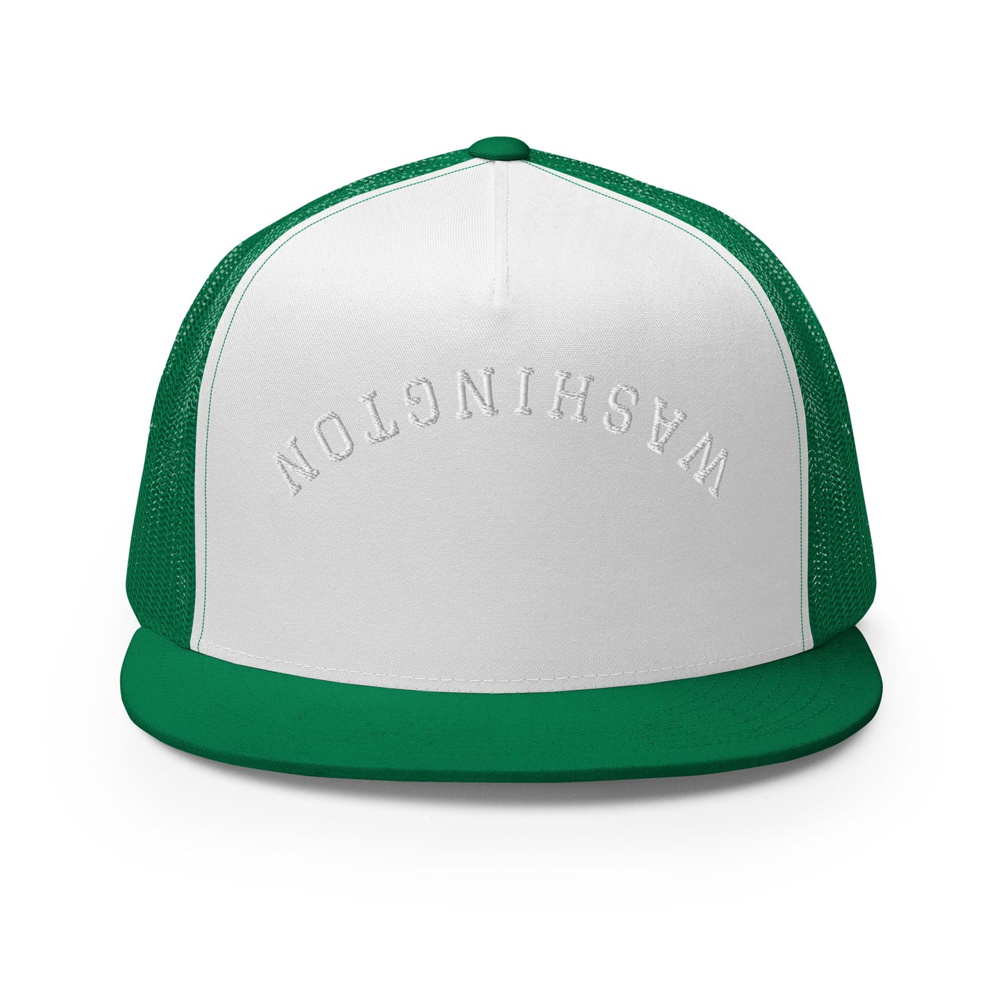 Washington Upside Down Arch High 5 Panel A-Frame Snapback Trucker Hat