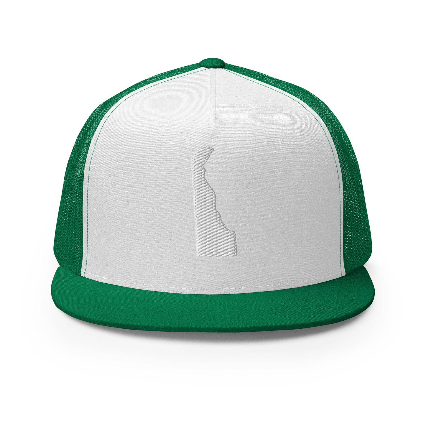 Delaware State Silhouette High 5 Panel A-Frame Snapback Trucker Hat