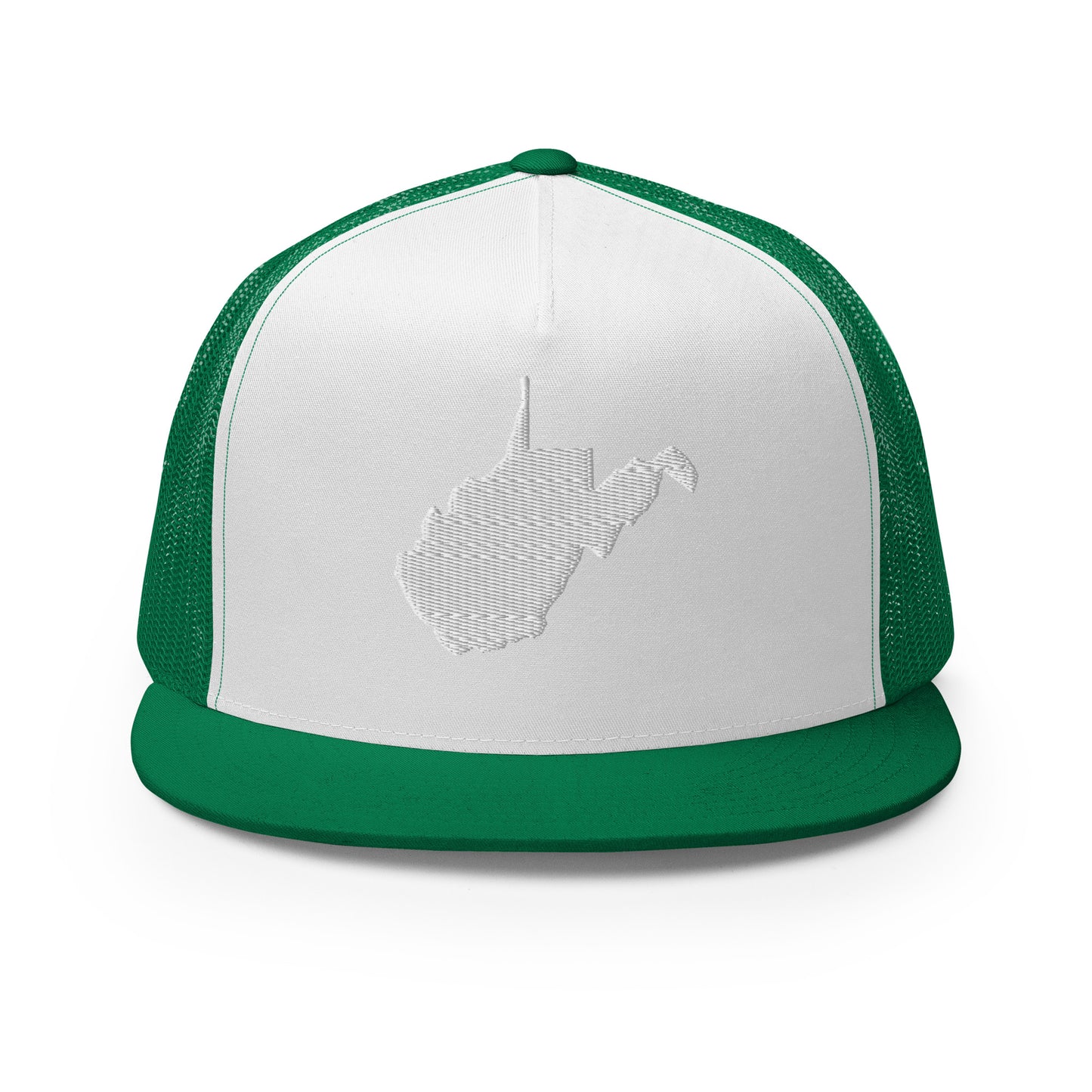 West Virginia State Silhouette High 5 Panel A-Frame Snapback Trucker Hat