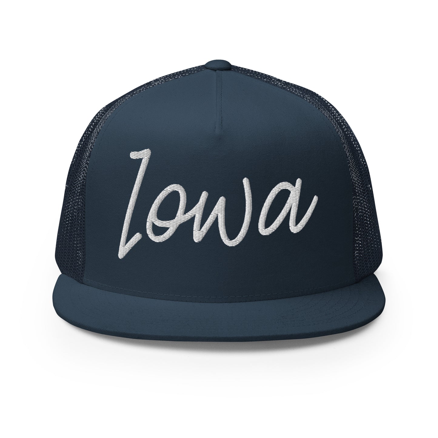 Iowa Retro Script High 5 Panel A-Frame Snapback Trucker Hat